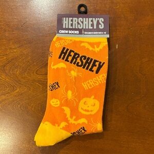 Halloween Orange Crew Socks for Men
